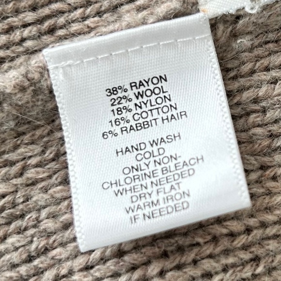 Ann Taylor LOFT Beige Shawl Collar Open Cardigan - Picture 15 of 16